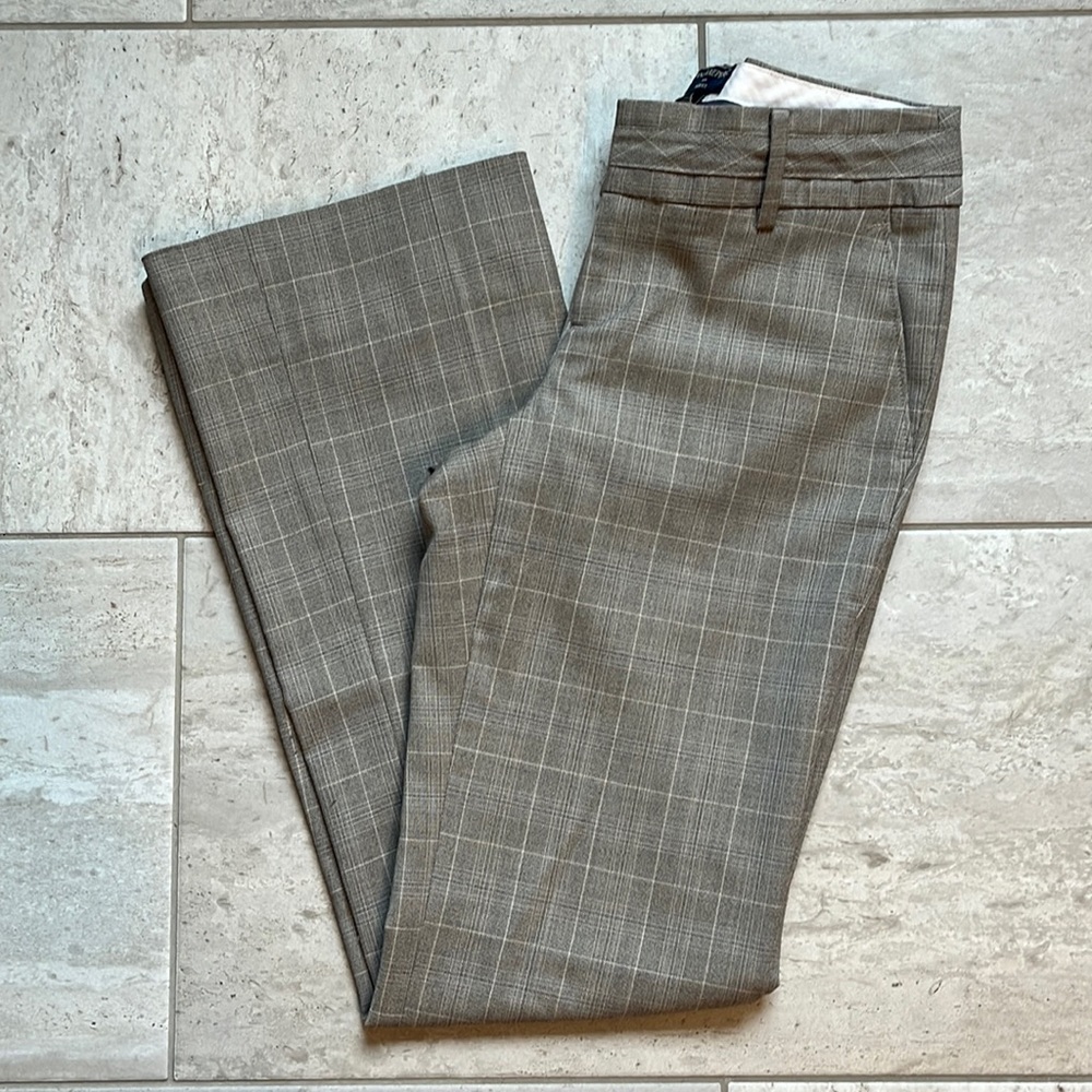 Banana Republic Factory plaid lined Ryan fit dress pants